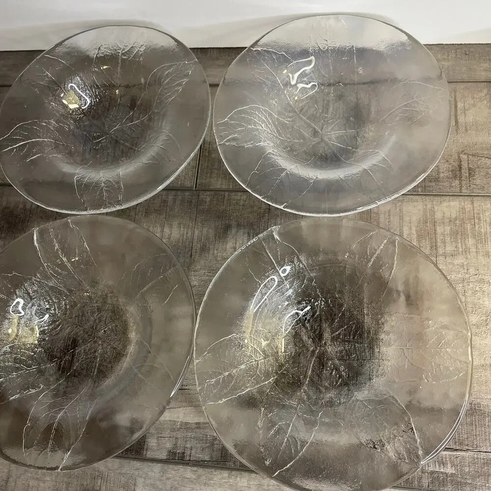 Lot of 6 KOSTA BODA Party Leaf Side Salad Grapefruit Bowl 6 1/2 inch